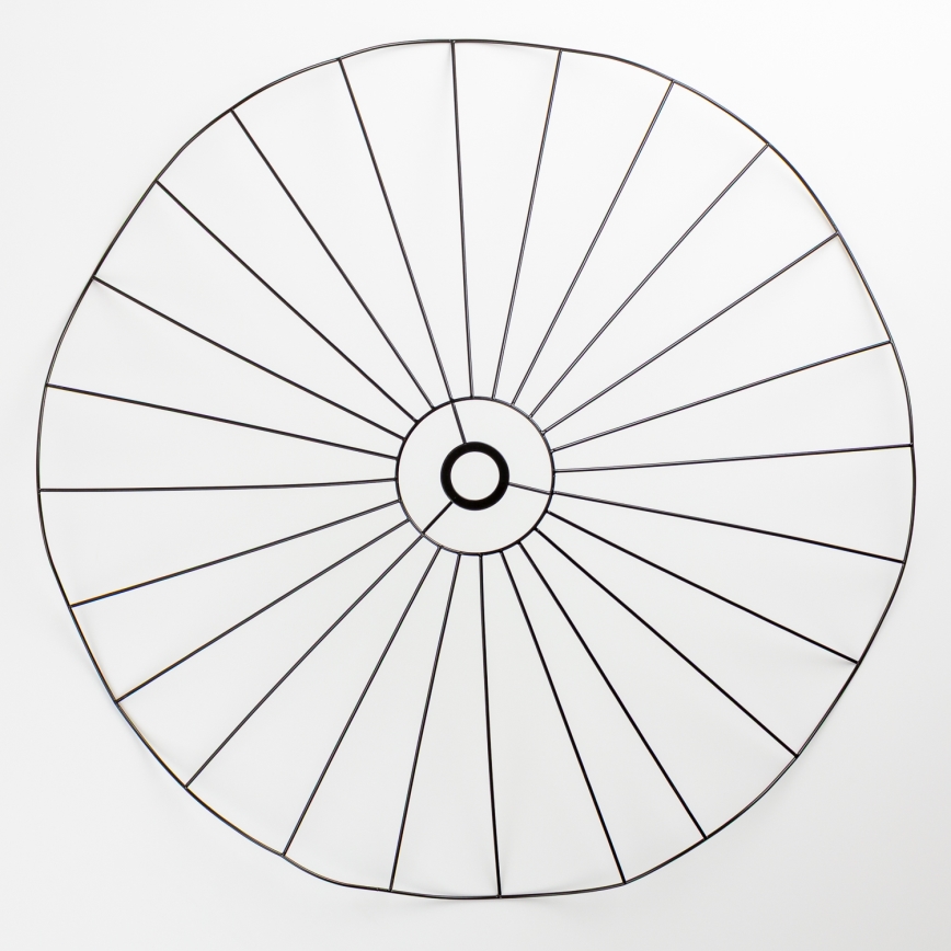 Brilagi - Plafoniera LED a montaggio superficiale CERIA WIRE 1xE27/40W/230V Ø 80 cm nero/rovere