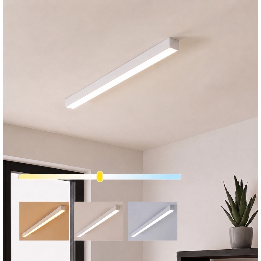 Brilagi - Plafoniera LED a montaggio superficiale FULLDAY LED/20/30/40W/230V 2700/4000/6000K 120 cm bianco