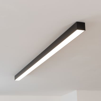 Brilagi - Plafoniera LED da soffitto a montaggio superficiale FULLDAY LED/20/30/40W/230V 2700/4000/6000K 120 cm UGR19 nero