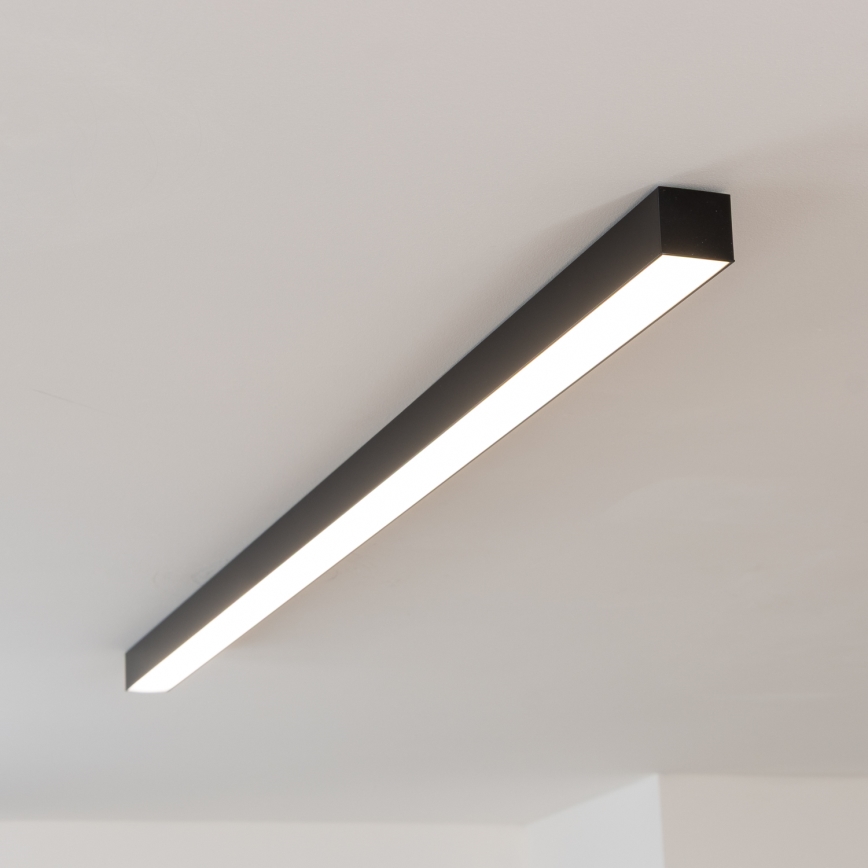 Brilagi - Plafoniera LED da soffitto a montaggio superficiale FULLDAY LED/20/30/40W/230V 2700/4000/6000K 120 cm UGR19 nero