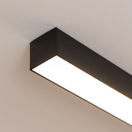 Brilagi - Plafoniera LED da soffitto a montaggio superficiale FULLDAY LED/20/30/40W/230V 2700/4000/6000K 120 cm UGR19 nero