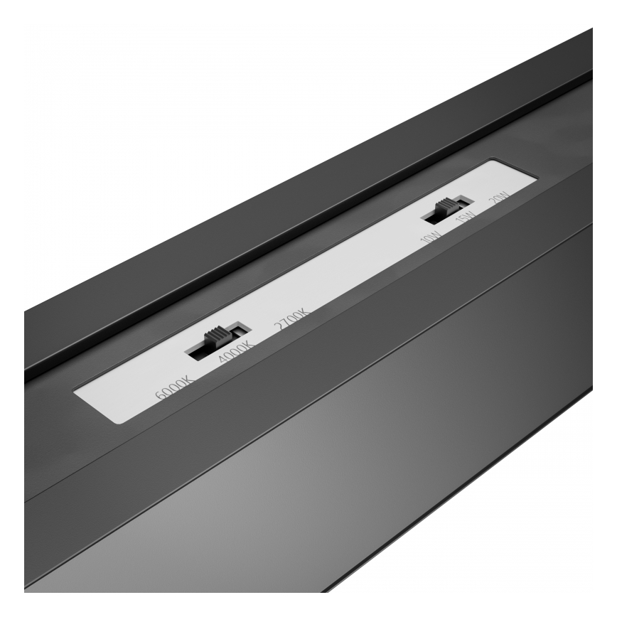 Brilagi - Plafoniera LED da soffitto a montaggio superficiale FULLDAY LED/20/30/40W/230V 2700/4000/6000K 120 cm UGR19 nero