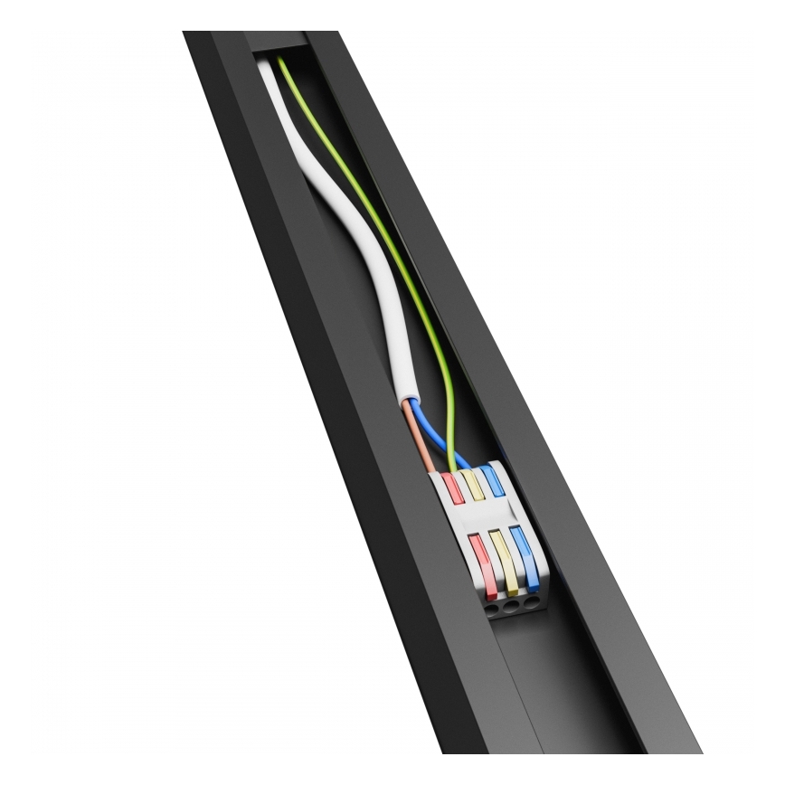 Brilagi - Plafoniera LED da soffitto a montaggio superficiale FULLDAY LED/20/30/40W/230V 2700/4000/6000K 120 cm UGR19 nero