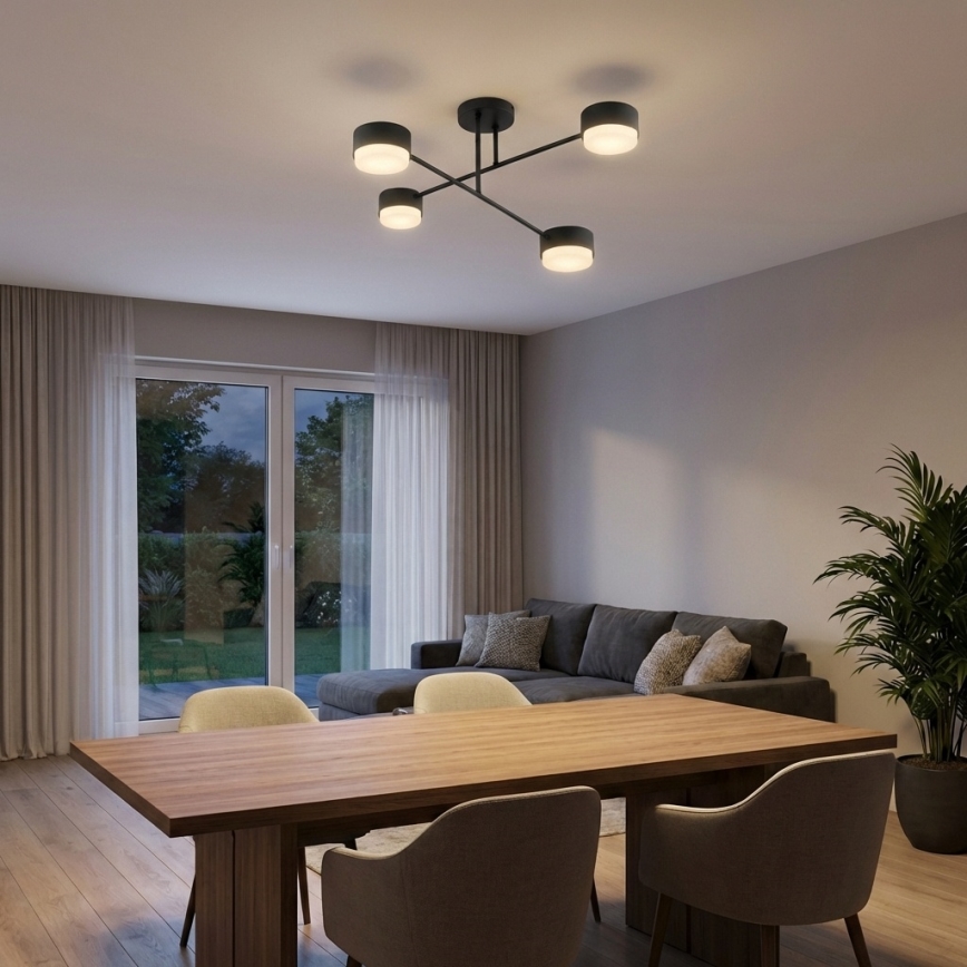 Brilagi - Plafoniera LED a montaggio superficiale MONO 4xGX53/30W/230V nera