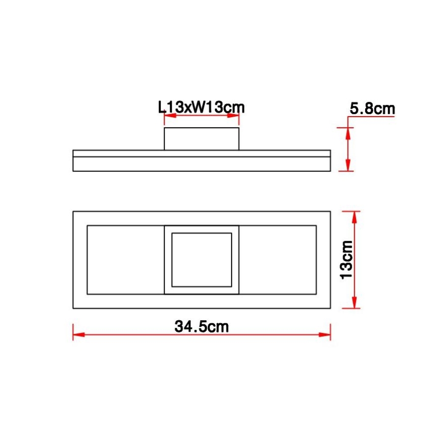 Brilagi - Plafoniera LED AXIS LED/12W/230V