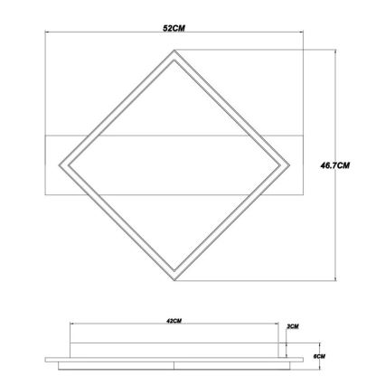 Brilagi - Plafoniera LED AXIS LED/18W/230V