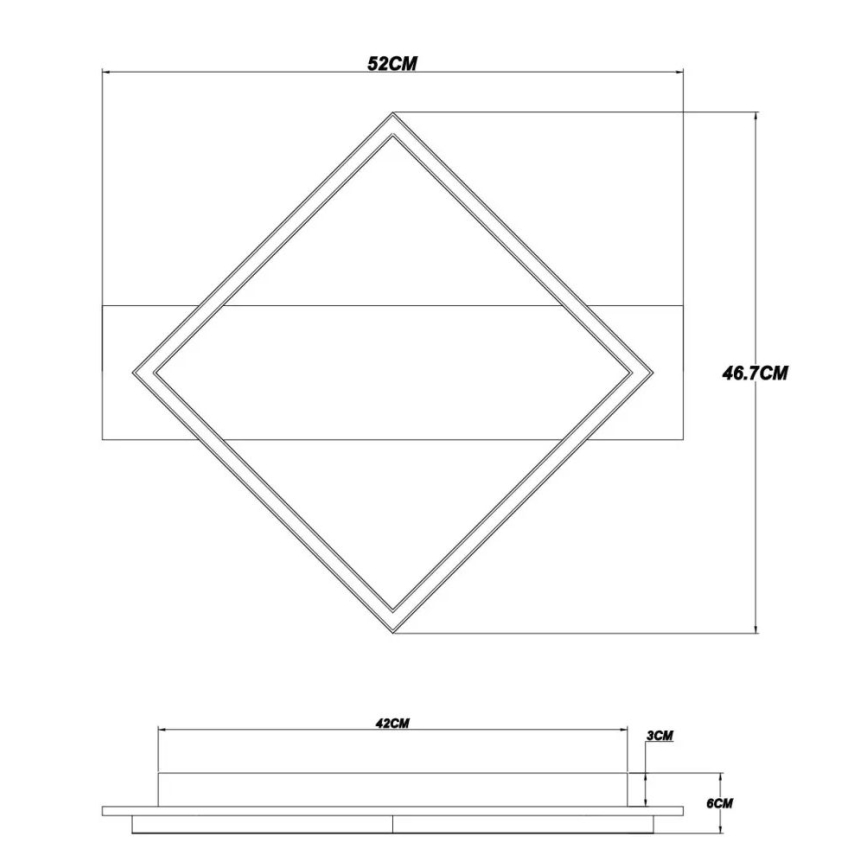 Brilagi - Plafoniera LED AXIS LED/18W/230V