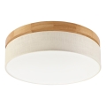 Brilagi - Plafoniera LED BELLADONNA LED/36W/230V diametro 40 cm crema/rovere