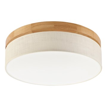 Brilagi - Plafoniera LED BELLADONNA LED/36W/230V diametro 40 cm crema/rovere