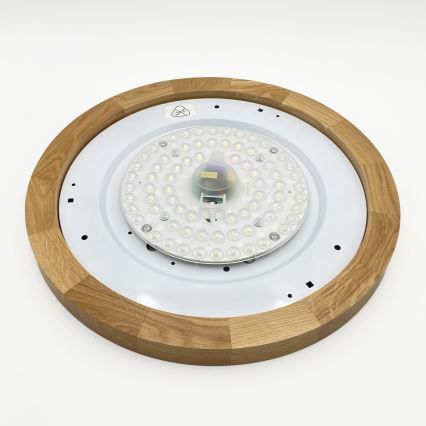 Brilagi - Plafoniera LED BELLADONNA LED/36W/230V diametro 40 cm crema/rovere