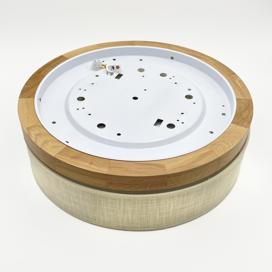 Brilagi - Plafoniera LED BELLADONNA LED/36W/230V diametro 40 cm crema/rovere