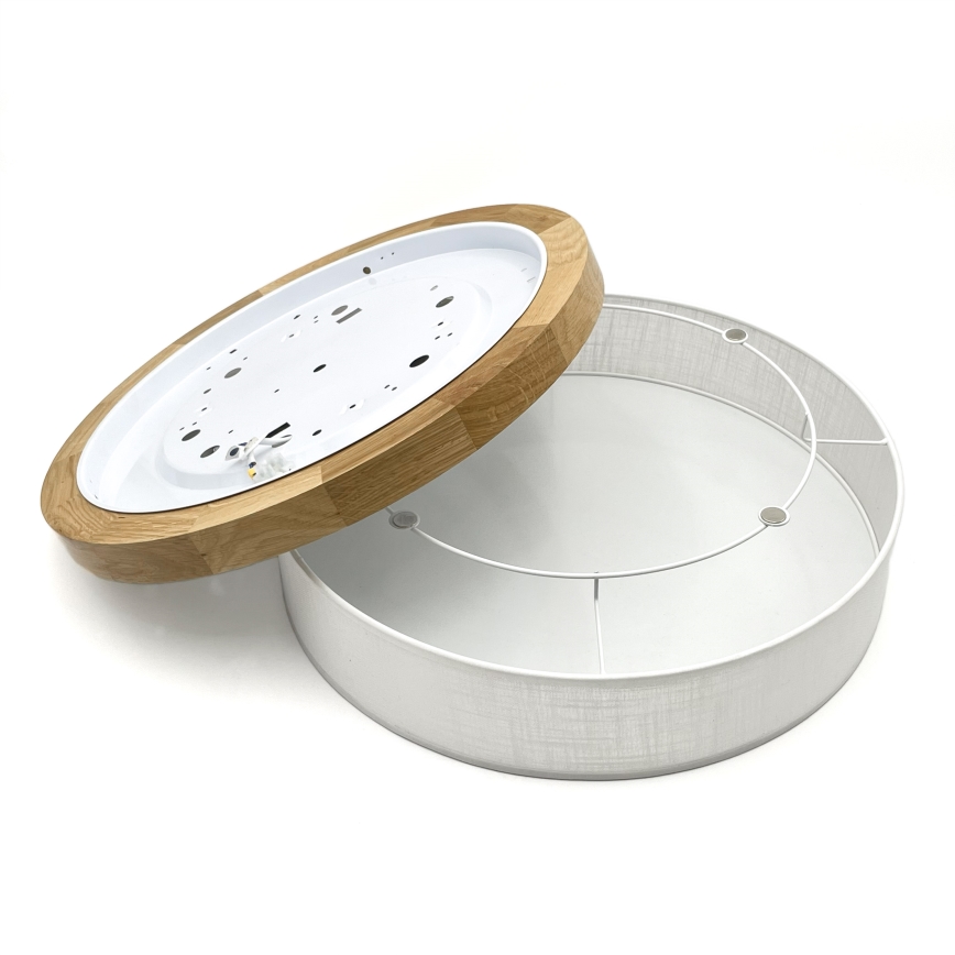 Brilagi - Plafoniera LED BELLADONNA LED/36W/230V Ø 40 cm bianco/rovere