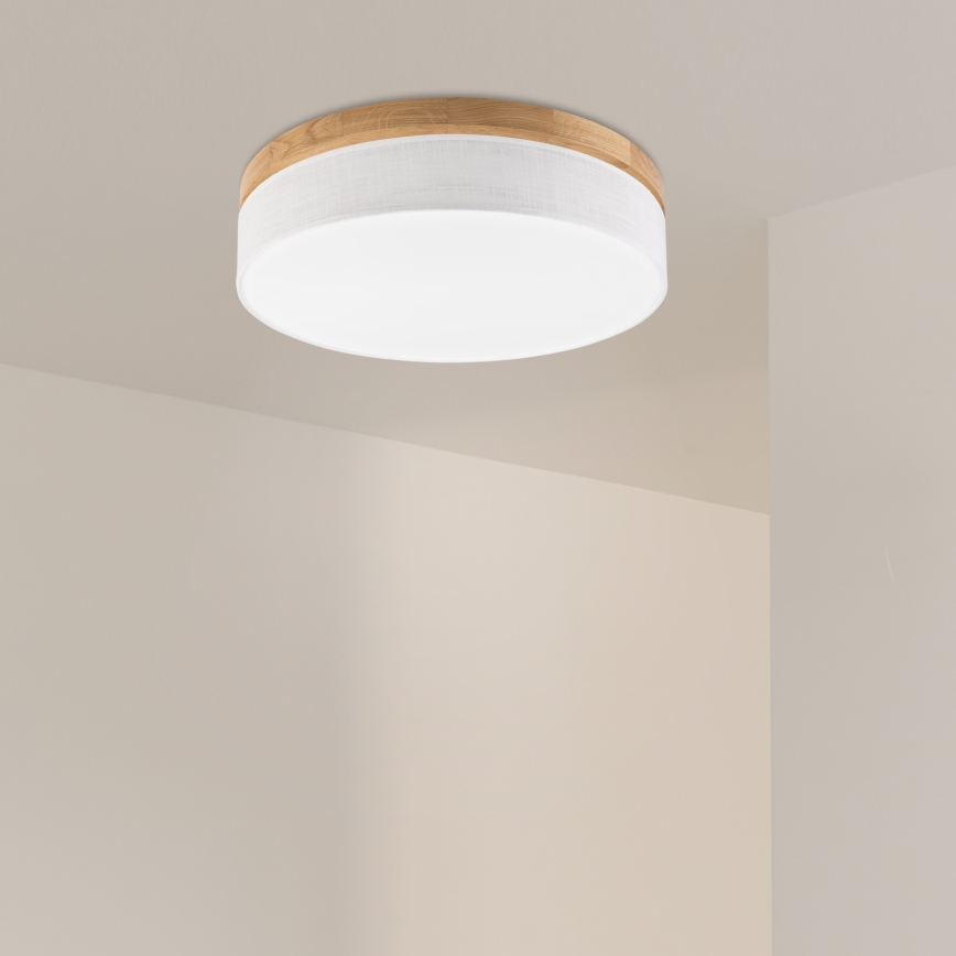 Brilagi - Plafoniera LED BELLADONNA LED/36W/230V Ø 50 cm bianco/rovere