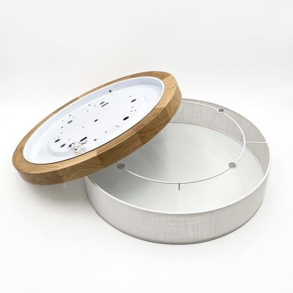 Brilagi - Plafoniera LED BELLADONNA LED/36W/230V Ø 50 cm bianco/rovere