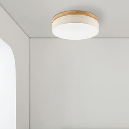 Brilagi - Plafoniera LED BELLADONNA LED/36W/230V Ø 50 cm crema/rovere