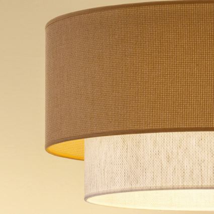 Brilagi - Plafoniera LED BOHO ECO 1xE27/10W/230V Ø 40 cm beige/crema