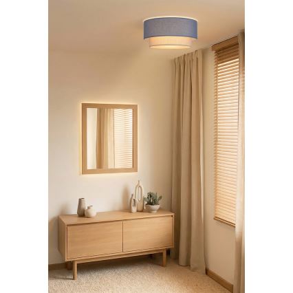 Brilagi - Plafoniera LED BOHO ECO 1xE27/10W/230V Ø 40 cm blu/crema
