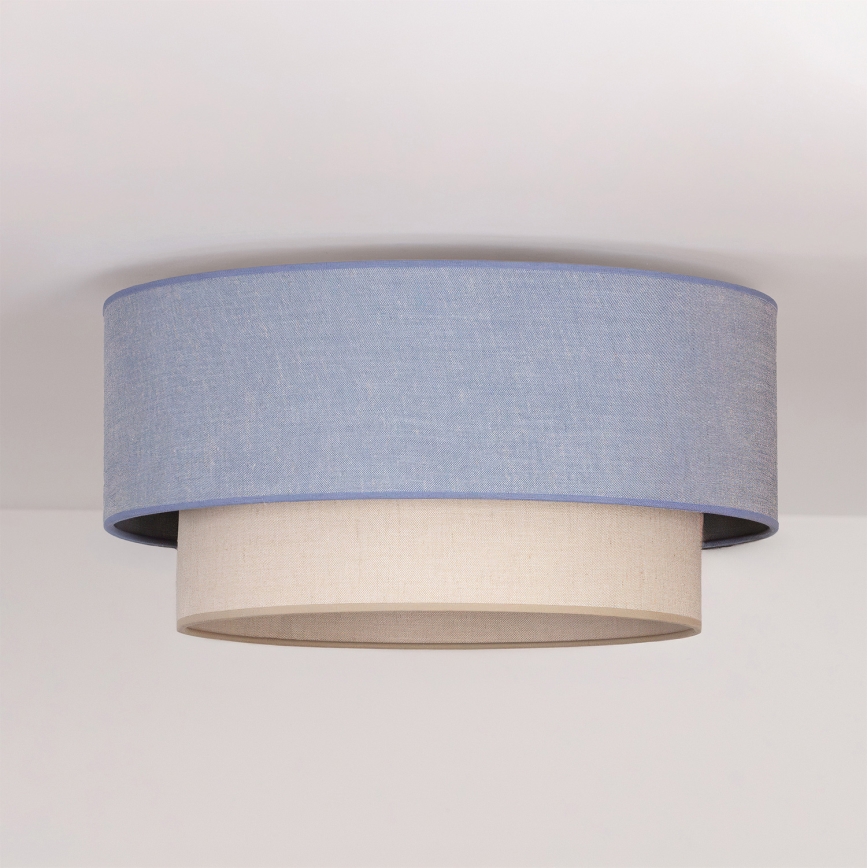 Brilagi - Plafoniera LED BOHO ECO 1xE27/10W/230V Ø 40 cm blu/crema