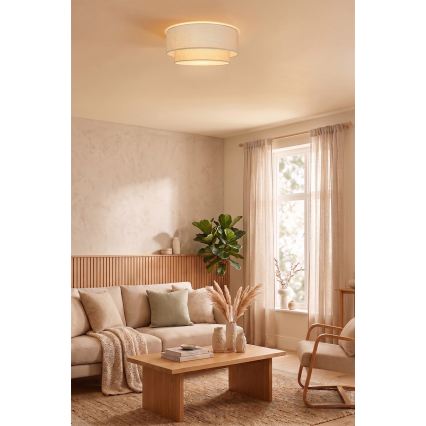 Brilagi - Plafoniera LED BOHO ECO 1xE27/10W/230V Ø 40 cm crema
