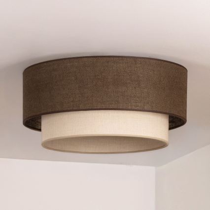 Brilagi - Plafoniera LED BOHO ECO 1xE27/10W/230V Ø 40 cm marrone/crema