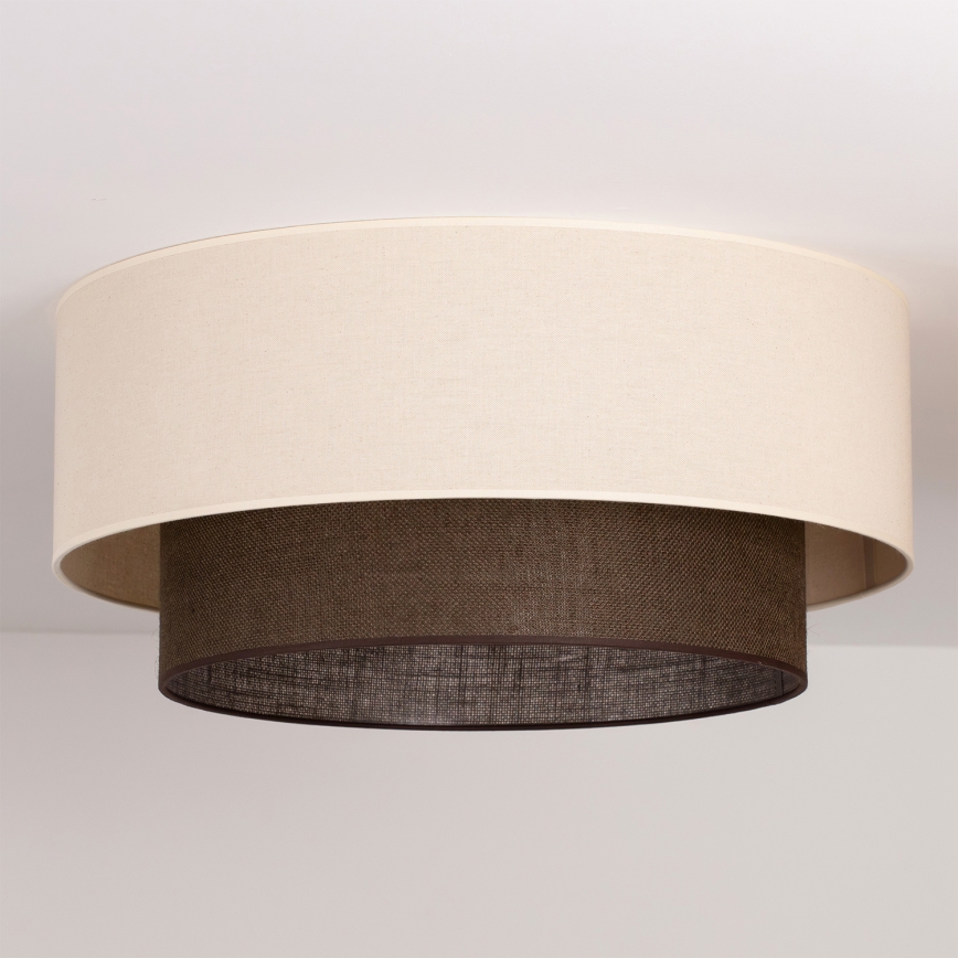 Brilagi - Plafoniera LED BOHO STYLE 3xE27/15W/230V Ø 60 cm crema/marrone