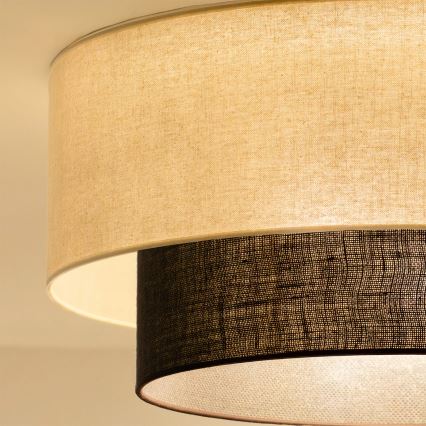 Brilagi - Plafoniera LED BOHO STYLE 3xE27/15W/230V Ø 60 cm crema/marrone