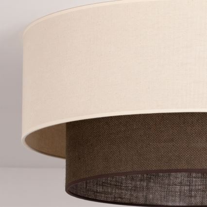 Brilagi - Plafoniera LED BOHO STYLE 3xE27/15W/230V Ø 60 cm crema/marrone