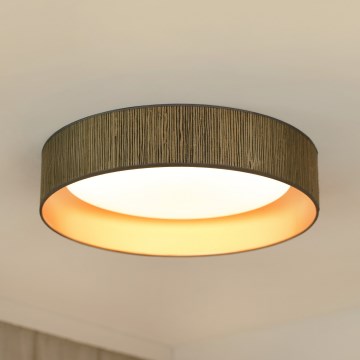 Brilagi - Plafoniera LED BOSTON ROLLER LED/24W/230V diametro 45 cm paglia marrone/oro