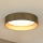 Brilagi - Plafoniera LED BOSTON ROLLER LED/24W/230V diametro 45 cm paglia marrone/oro