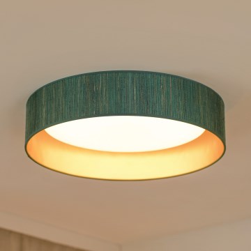 Brilagi - Plafoniera LED BOSTON ROLLER LED/24W/230V diametro 45 cm paglia verde/oro