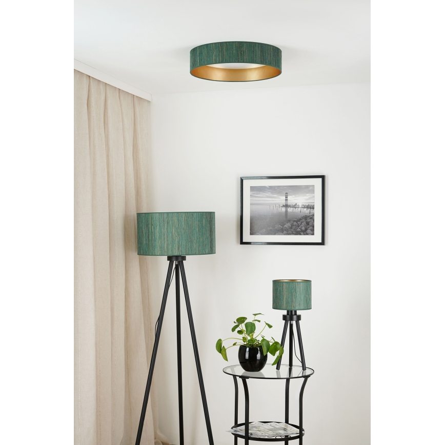Brilagi - Plafoniera LED BOSTON ROLLER LED/24W/230V diametro 45 cm paglia verde/oro
