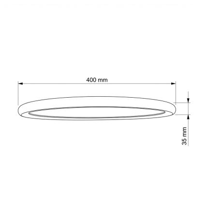 Brilagi - Plafoniera LED CARLOS LED/24W/230V Ø 40 cm bianca