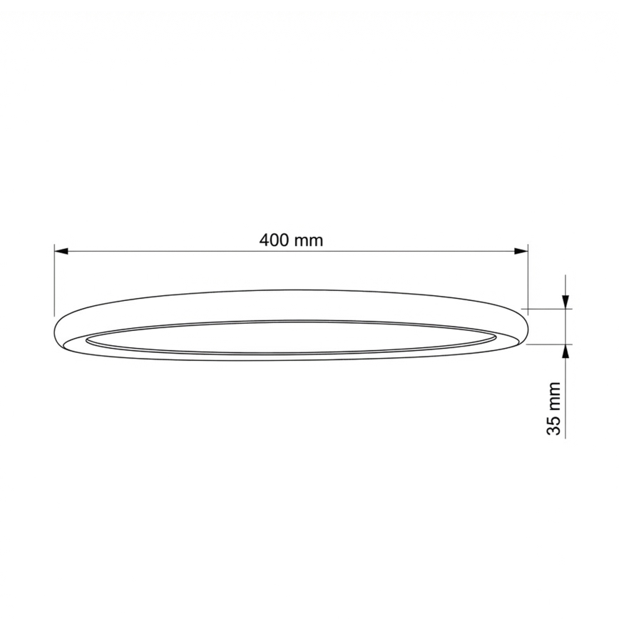 Brilagi - Plafoniera LED CARLOS LED/24W/230V Ø 40 cm bianca