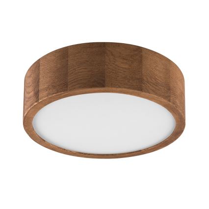 Brilagi - Plafoniera LED CARVALHO 1xE27/15W/230V finitura rovere/ciliegio Ø 27 cm