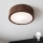 Brilagi - Plafoniera LED CARVALHO 1xE27/15W/230V, finitura rovere/noce, Ø 27 cm