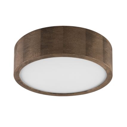 Brilagi - Plafoniera LED CARVALHO 1xE27/15W/230V, finitura rovere/noce, Ø 27 cm