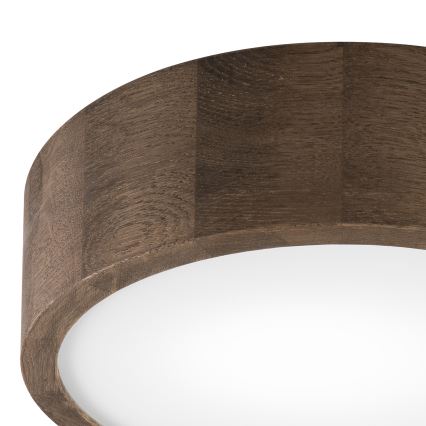 Brilagi - Plafoniera LED CARVALHO 1xE27/15W/230V, finitura rovere/noce, Ø 27 cm