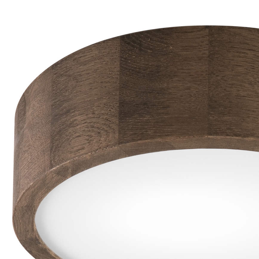 Brilagi - Plafoniera LED CARVALHO 1xE27/15W/230V, finitura rovere/noce, Ø 27 cm