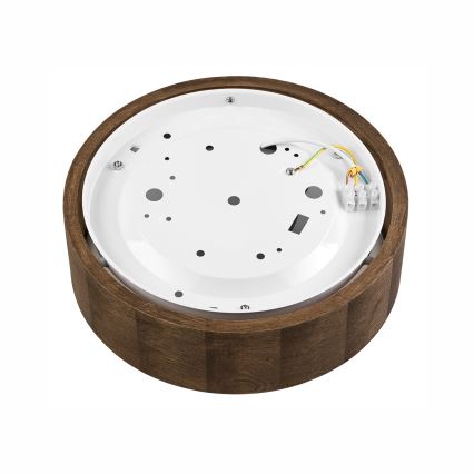 Brilagi - Plafoniera LED CARVALHO 1xE27/15W/230V, finitura rovere/noce, Ø 27 cm