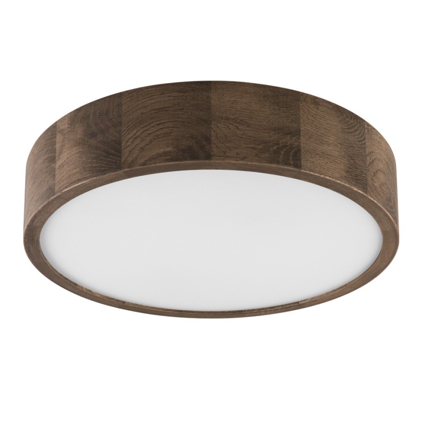 Brilagi - Plafoniera LED CARVALHO 2xE27/15W/230V, finitura rovere/noce, Ø 37 cm