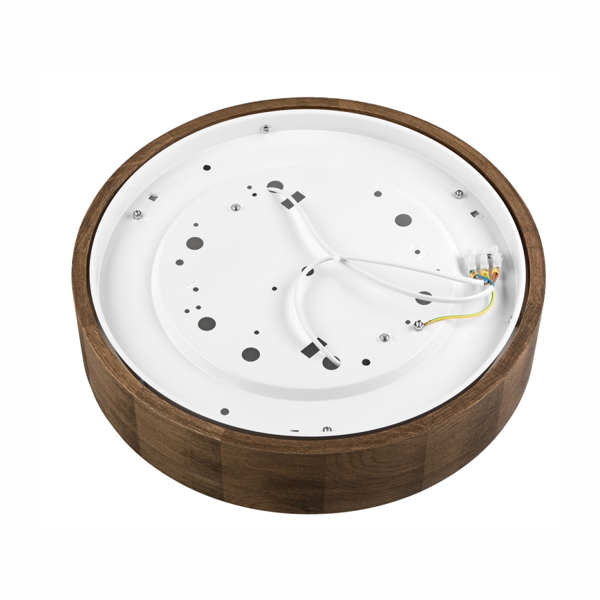 Brilagi - Plafoniera LED CARVALHO 2xE27/15W/230V, finitura rovere/noce, Ø 37 cm