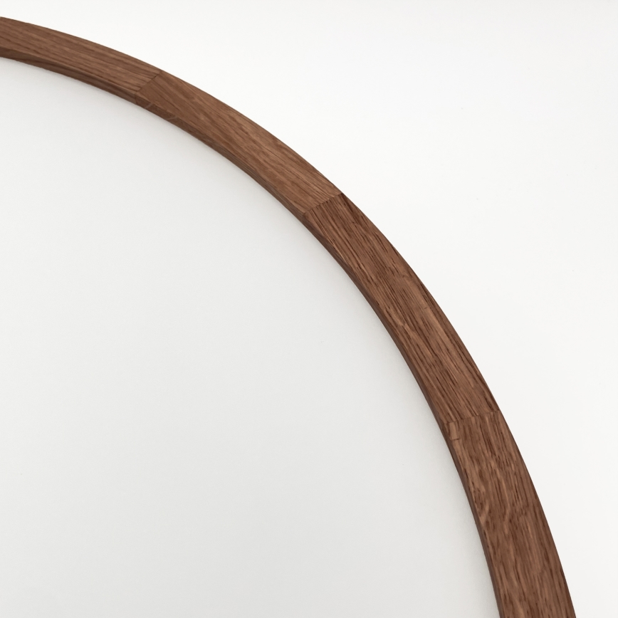 Brilagi - Plafoniera LED CARVALHO 4xE27/60W/230V finitura rovere ciliegio Ø 57,5 cm