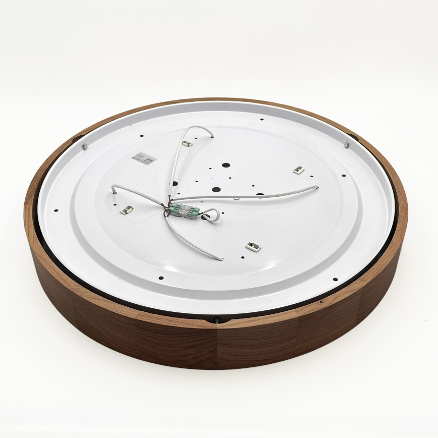 Brilagi - Plafoniera LED CARVALHO 4xE27/60W/230V finitura rovere ciliegio Ø 57,5 cm