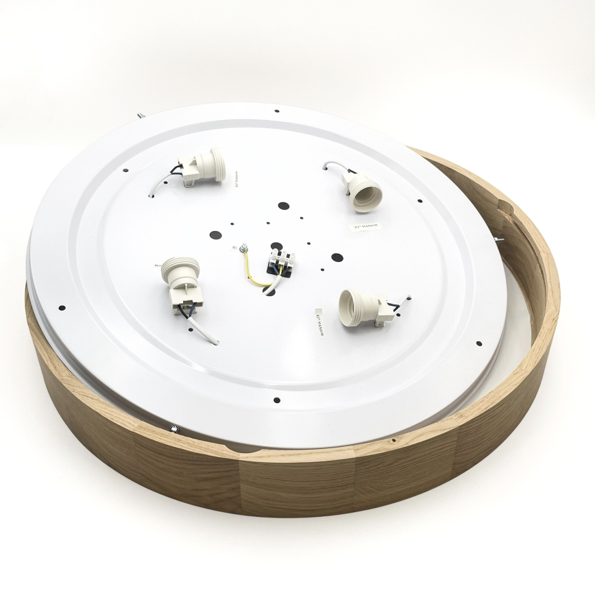 Brilagi - Plafoniera LED CARVALHO 4xE27/60W/230V rovere Ø 57,5 cm