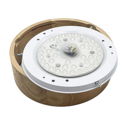Brilagi - Plafoniera LED CARVALHO LED/20W/230V rovere Ø 27,5 cm