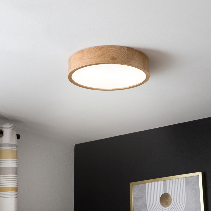 Brilagi - Plafoniera LED CARVALHO LED/36W/230V rovere Ø 37,5 cm