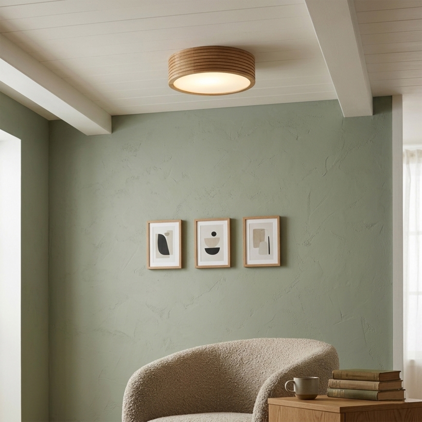 Brilagi - Plafoniera LED CARVALHO MODERN 1xE27/60W/230V Ø 27,5 cm rovere