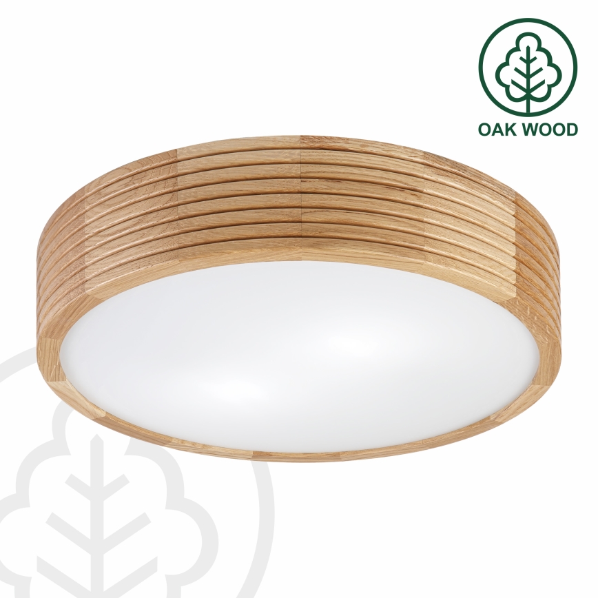 Brilagi - Plafoniera LED CARVALHO MODERN 2xE27/60W/230V Ø 37,5 cm rovere