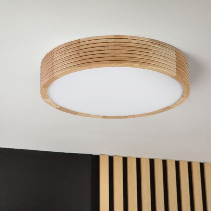 Brilagi - Plafoniera LED CARVALHO MODERN 2xE27/60W/230V Ø 37,5 cm rovere
