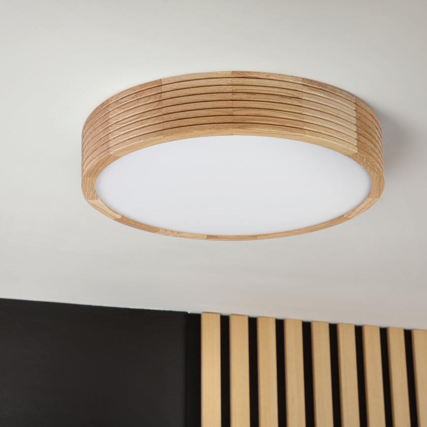 Brilagi - Plafoniera LED CARVALHO MODERN 2xE27/60W/230V Ø 37,5 cm rovere